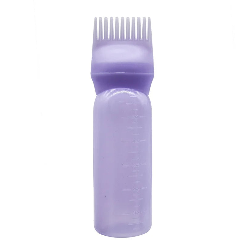 3 Color Salon Hair Oil Applicator Bottle Professional Hairdressing Dyeing Comb Bottles Barbershop Hairdresser Coloring Supplies dylinoshop