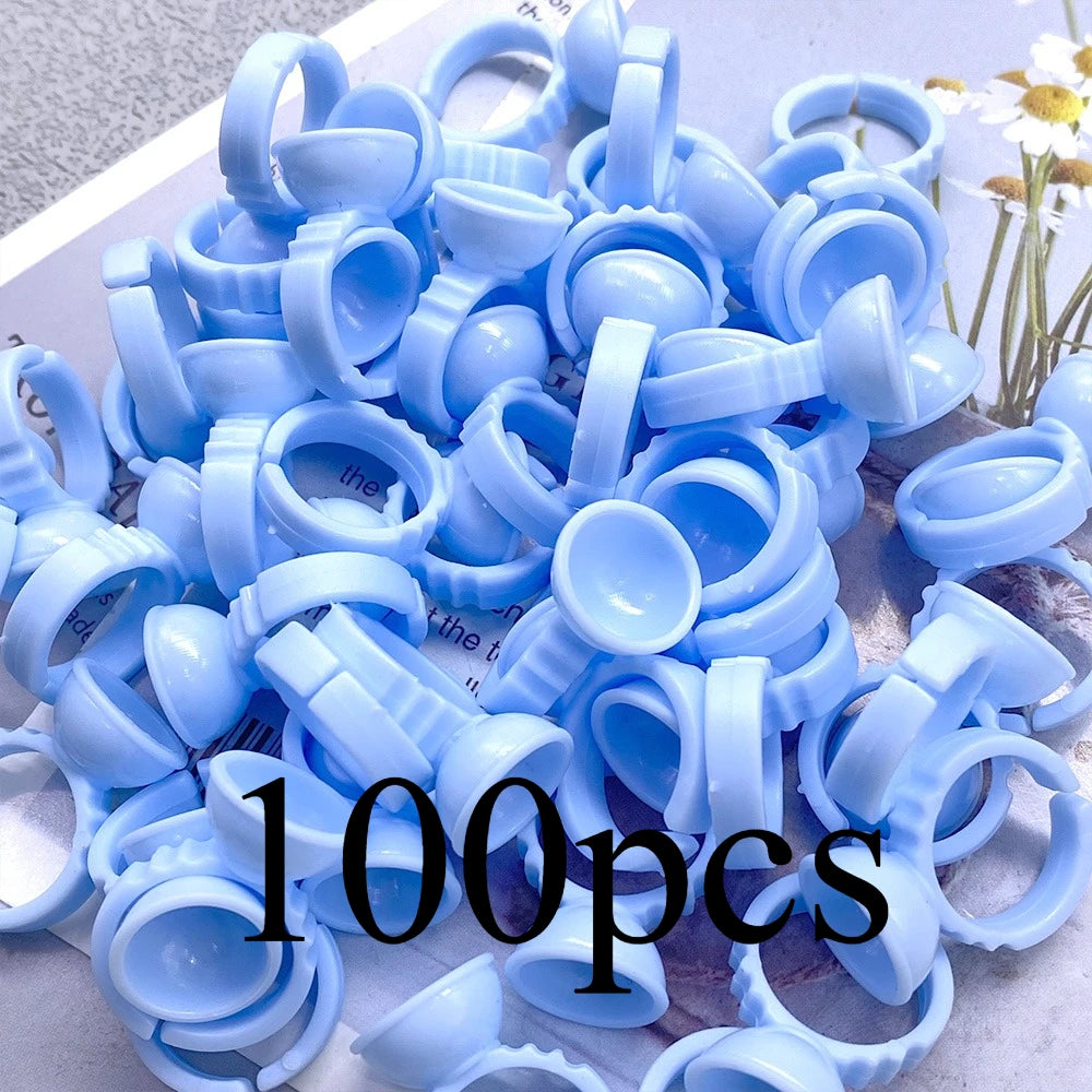 Eyelash Extension Glue Rings, Pack of 100 dylinoshop