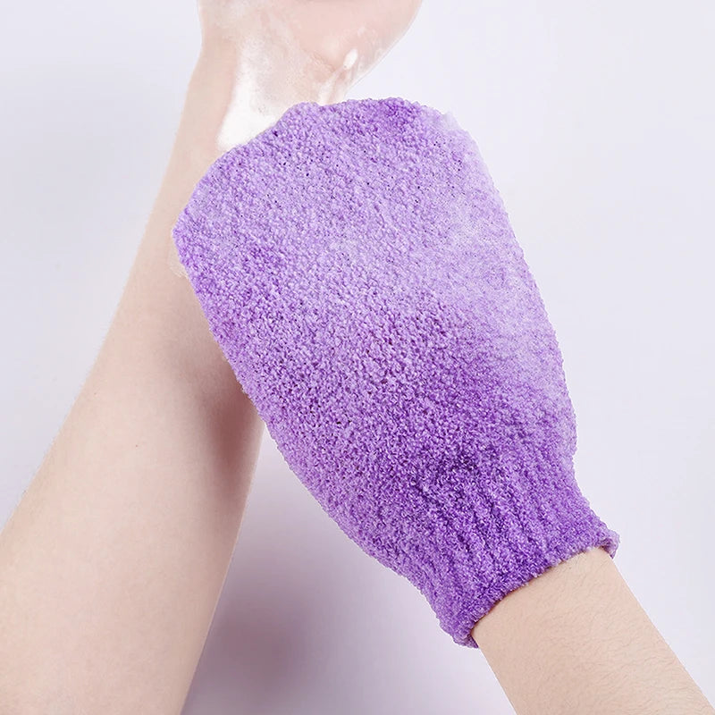 Exfoliating Body Massage Sponge Bath Gloves Skin Bath Shower Wash Cloth Shower Scrubber Back Scrub Moisturizing Spa Skin Gloves