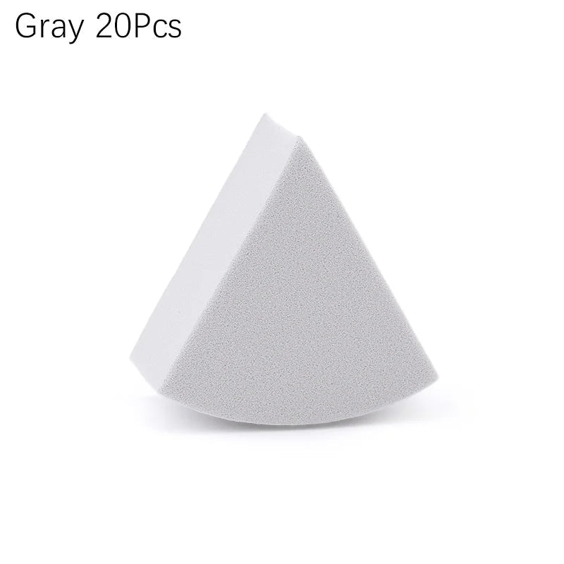 Triangle Makeup Blender Sponges – Wet & Dry Use, Set of 20/50 dylinoshop