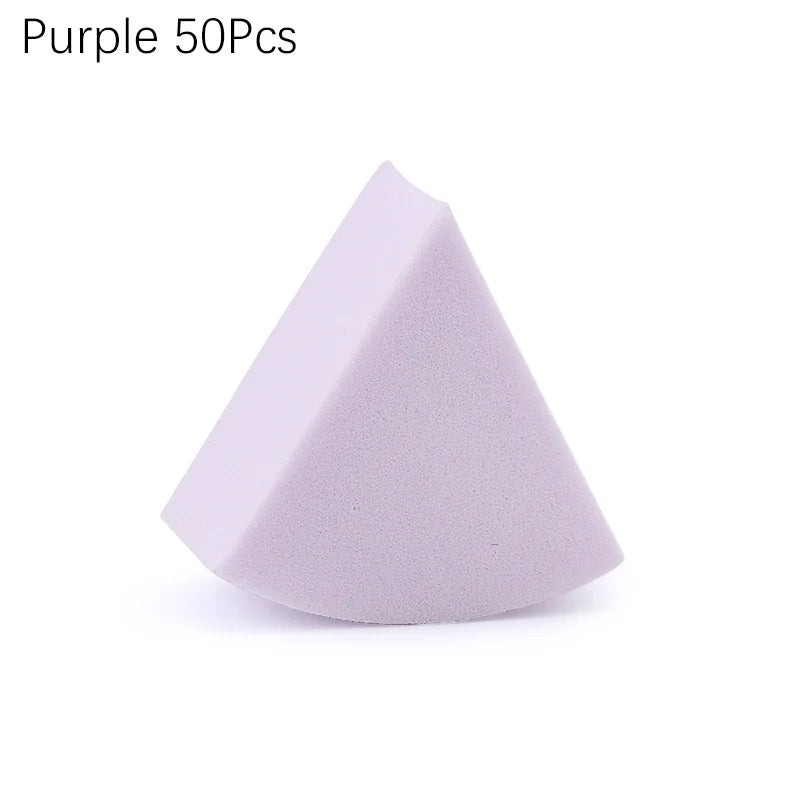 Triangle Makeup Blender Sponges – Wet & Dry Use, Set of 20/50 dylinoshop