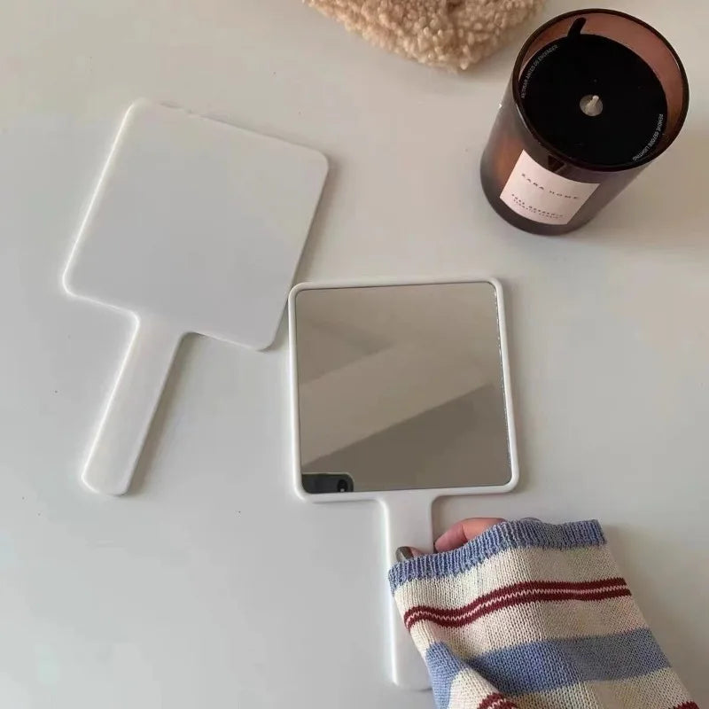 Portable Travel Makeup Mirror with Handle – Cartoon Design dylinoshop