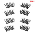 Wholesale Reusable 2Pair/8pcs Half Eyelashes Magnetic Eyelash Natural Look 3D Makeup Eyelash Extension Glue-free Cosmetics