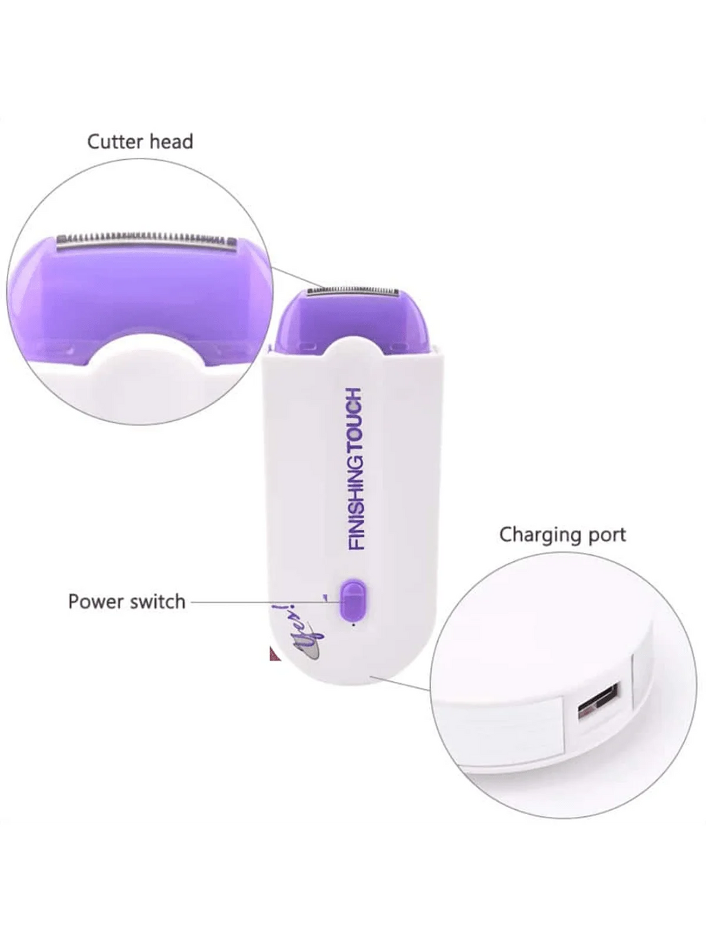Professional Electric Shaver – Facial, Leg, Bikini & Body Hair Removal for Women
