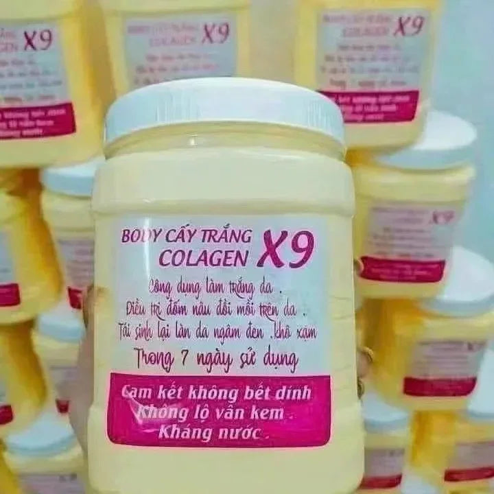 900g Kem Body Cay Trang Colgen X9 Hu Hon, Dụng Cụ Chăm Sóc Cơ Thể Ko Thể Thiếu