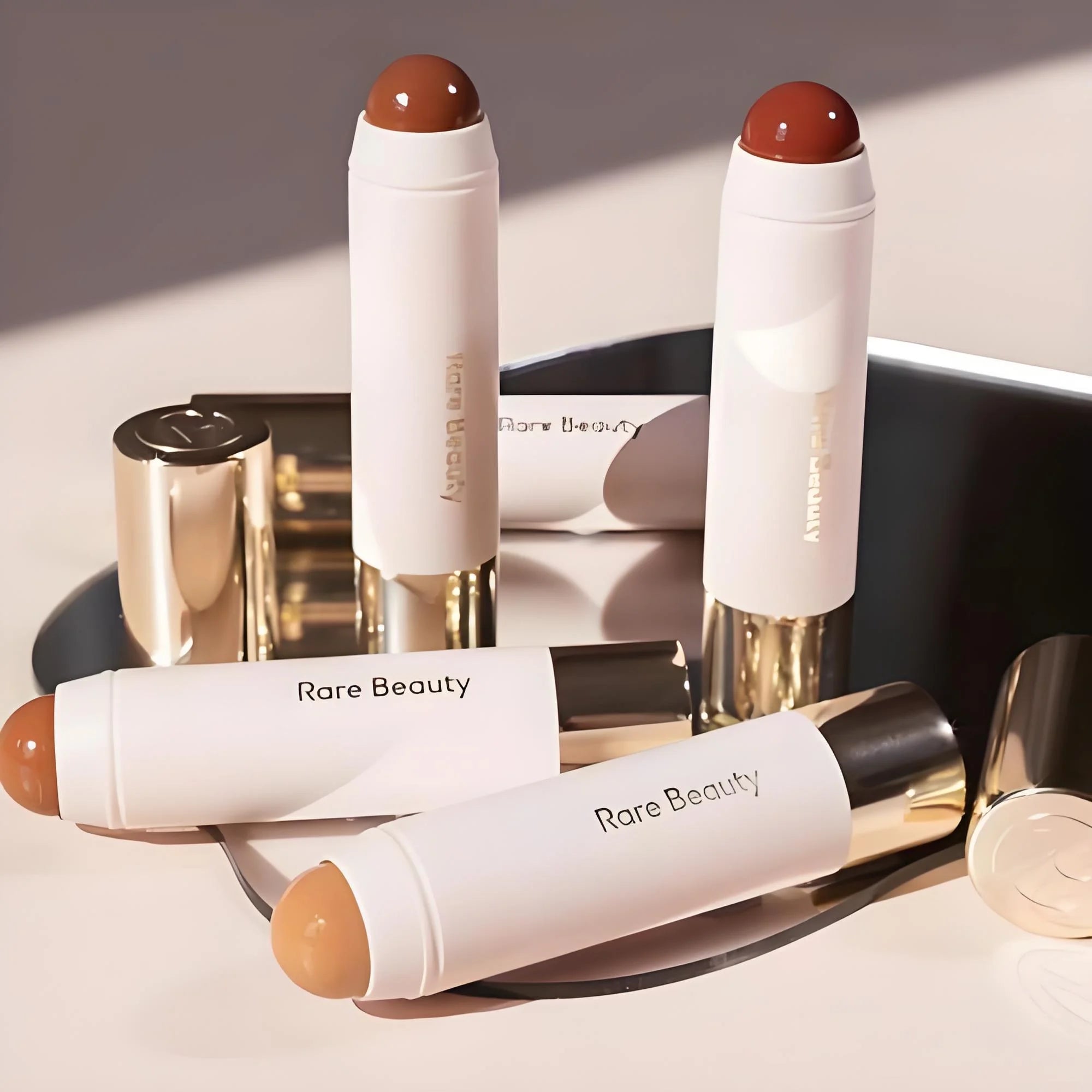 New Rare Beauty Always Sunny Silky Three-dimensional Bronze Contour Stick Natural Shadow Makeup Liquid Blusher Facial Cosmetics 