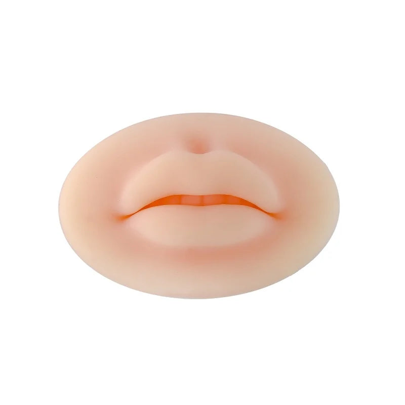 1/3/5pcs Soft Silicone 3D Lips Practice Silicone Skin Reusable Training Skin For Beginner Training Tattoo Permanent Makeup Tool