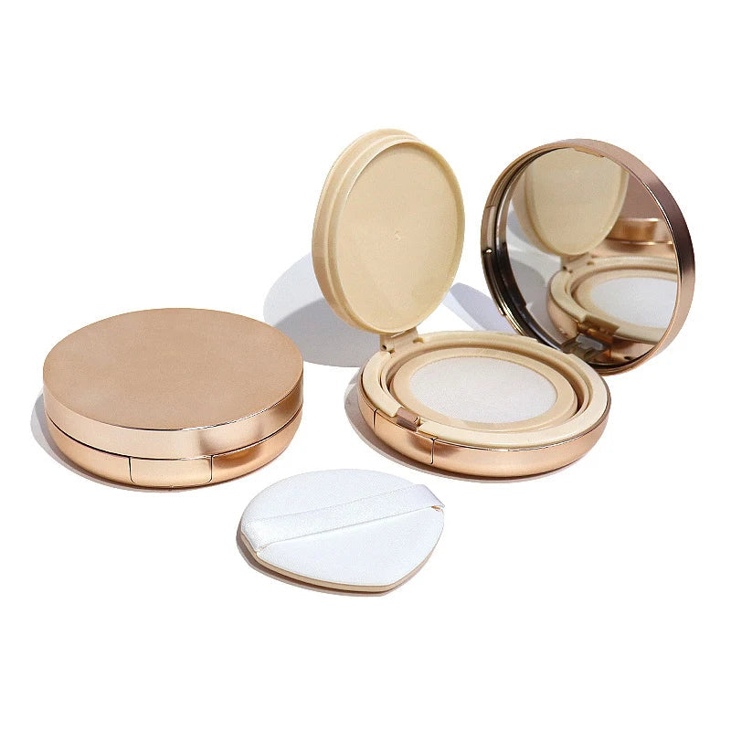 Portable Empty Air Cushion Compact with Powder Sponge and Mirror dylinoshop