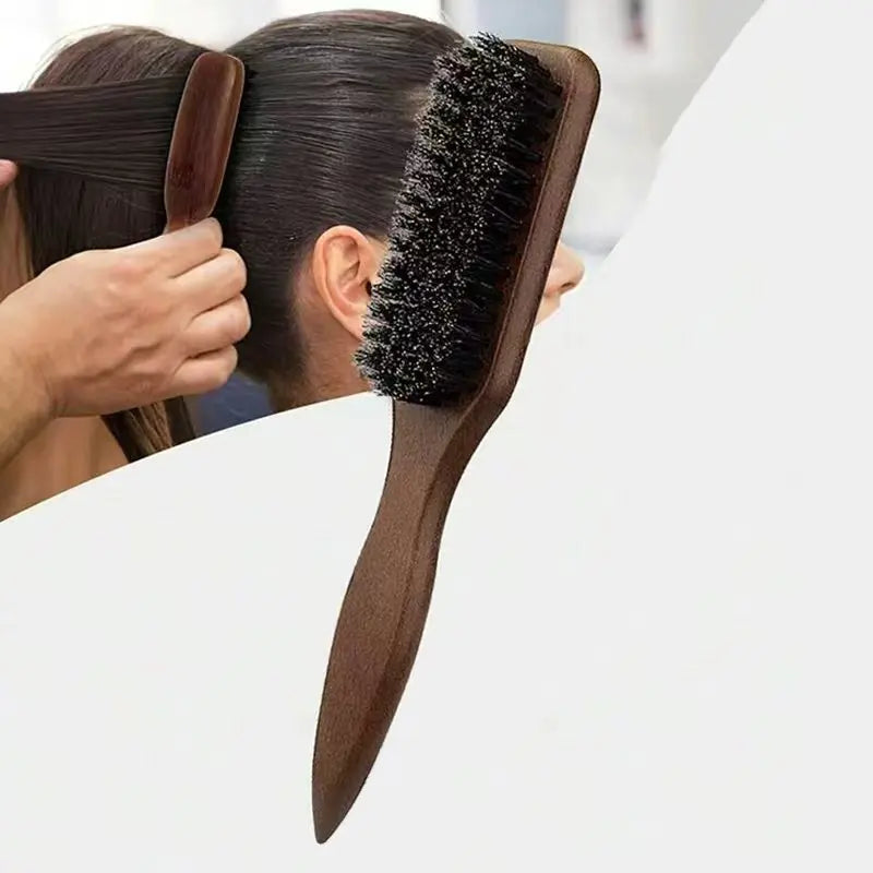 Boar Bristle Hair Brush (Unisex) - Fragrance-Free Professional Barber Styling Bristle Brush, Suitable for Thick/Fine Hair dylinoshop