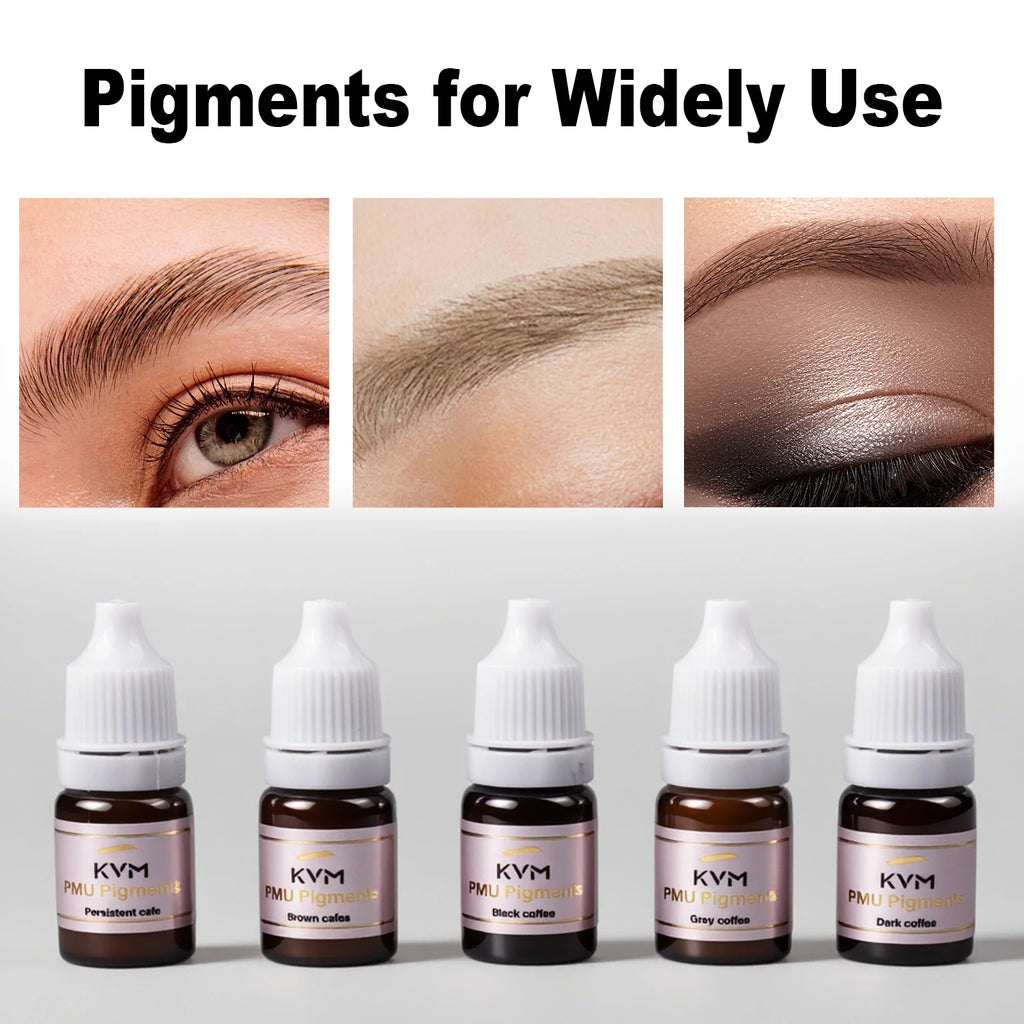 5/8pcs 5ML Tattoo Pigments Makeup Tattoo Lips Eyebrows Eyeliners Pigments Semi Permanent Tattoo Pigments Beauty Art Women Use