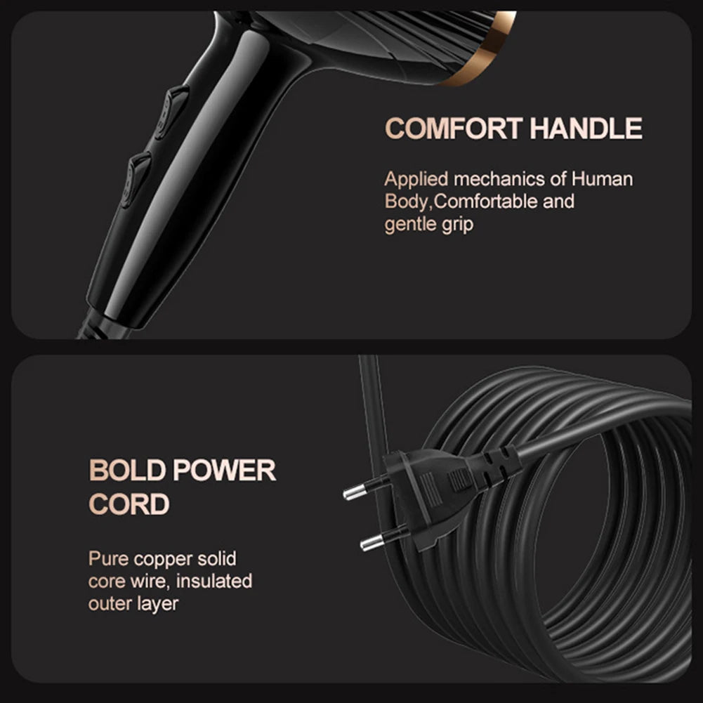Hot & Cold Hair Dryer with Styling Attachment Set (6 or 7 Pieces)