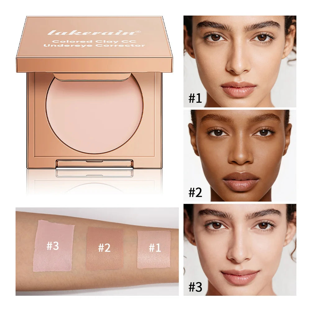 Full Coverage Color Corrector Concealer with Puff - Waterproof, Long-Lasting dylinoshop