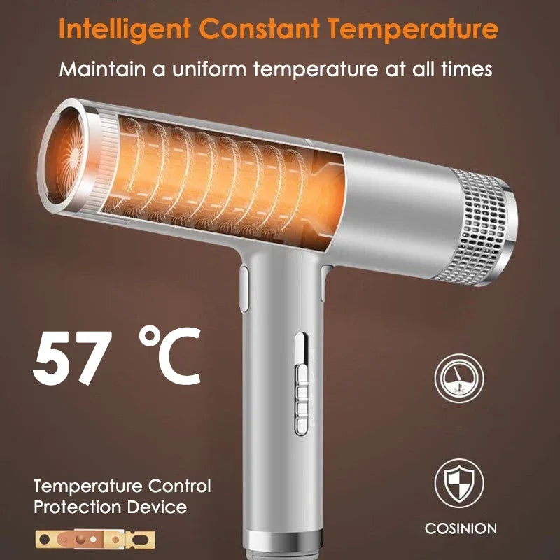 Professional Infrared Negative Ion Hair Dryer - Hot & Cold Air Styler