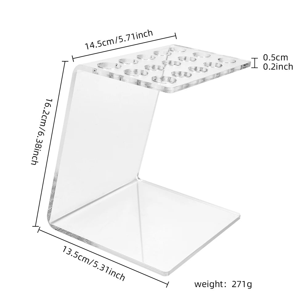 5/6/15 Grids Scissors Shears Display Holder Acrylic Racks Storage Stand Makeup Brush Organizer Barber Hairdressing Supplie Tools
