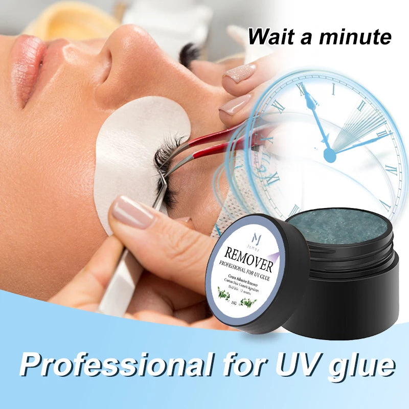 15g Eyelash Glue Lash Extensions UV Glue Remover Cream Professional Makeup Tools Lash Glue Remover Cream UV Eyelash Extension