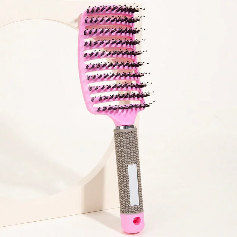 Hair Brush Scalp Massage Comb Hairbrush Boar Bristle Nylon Women Wet Curly Detangle Hair Brush Salon Hairdressing Styling Tool dylinoshop