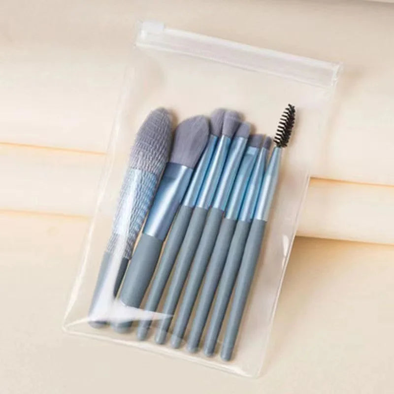 8-Piece Mini Makeup Brush Set – Portable Macaron-Style Beauty Tools dylinoshop