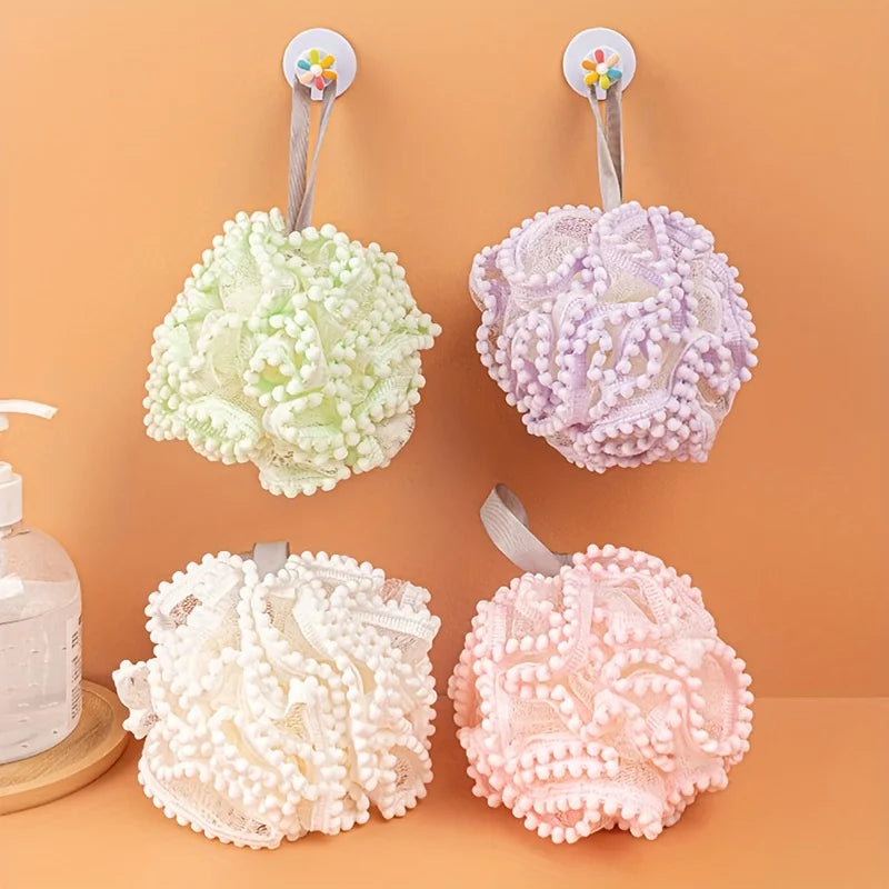 4Pcs Bath Ball, Bath Flower, Bath Products in 4 Colors