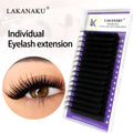 LAKANAKU Individual Lashes Matte Eyelash Extension Silk Lashes Russian Volume Classic Eyelash Extensions for Makeup