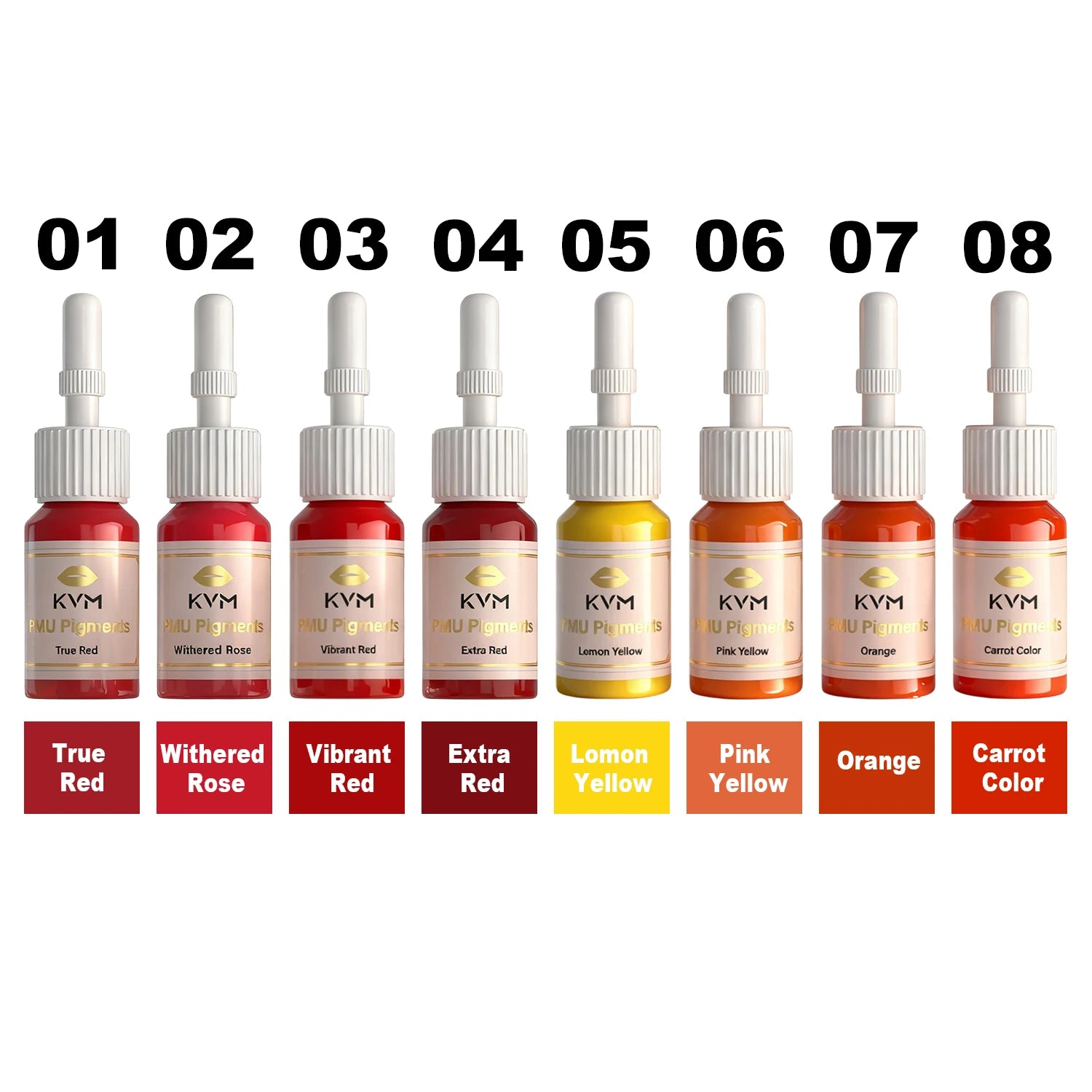 5/8pcs 5ML Tattoo Pigments Makeup Tattoo Lips Eyebrows Eyeliners Pigments Semi Permanent Tattoo Pigments Beauty Art Women Use
