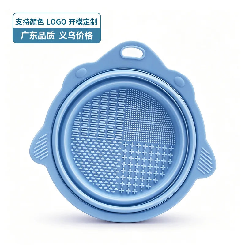Makeup Brush Cleaner Bowl Set Gentle Clean No Hurt Bristles Wet Dry Powder Puff Cleaning Beauty Tools 