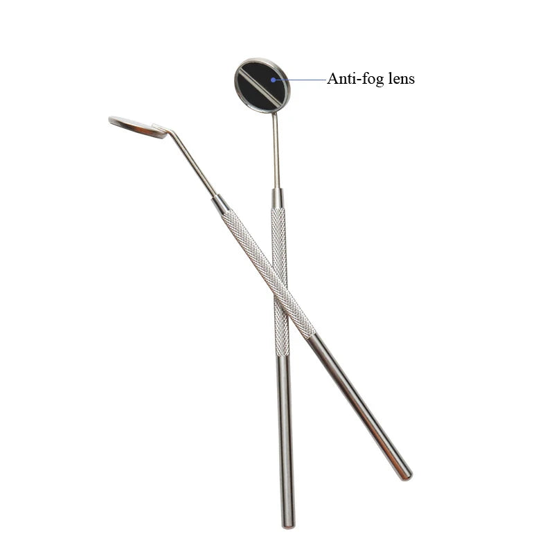 5/9/10pcs Stainless Steel Dental Mouth Mirror Anti-Fog Teeth Inspection Oral Tool Handheld Eyelash Extension Examine Mirrors