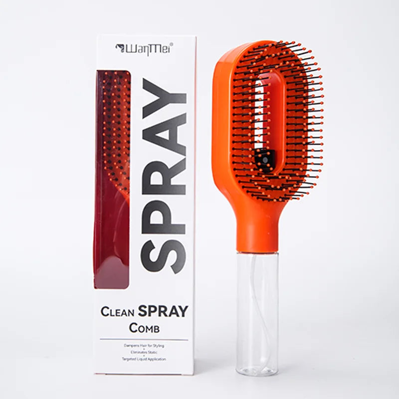 2in1 Sprayer Comb Detangling Scalp Massage Hairbrush with Spray Bottle Essential Oil Water Mist Spray Brush Anti-static Summer dylinoshop