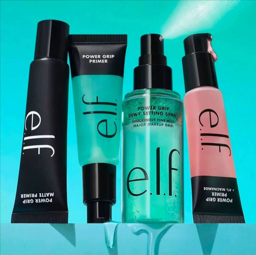 Elf Makeup Power Grip Dewy Setting Spray Brightening Primer Concealer Foundation Liquid Hydration Makeup Base Beauty Cosmetics