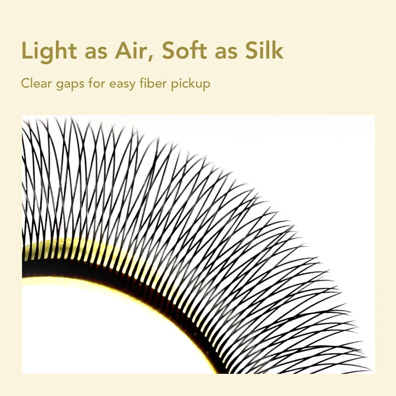 DIYDAY Single Tip 2D Y Eyelash Extension Soft Mink Lashes Premade 1500 Fans Y-Shaped False Eyelashes for Eye Makeup