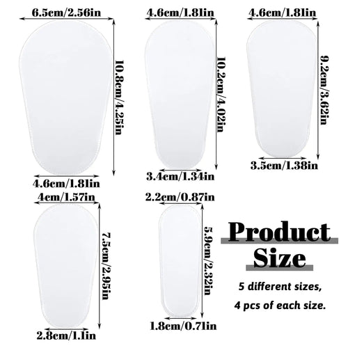 20-Piece Makeup Brush Covers – Clear Dust-Proof Travel Sleeves dylinoshop