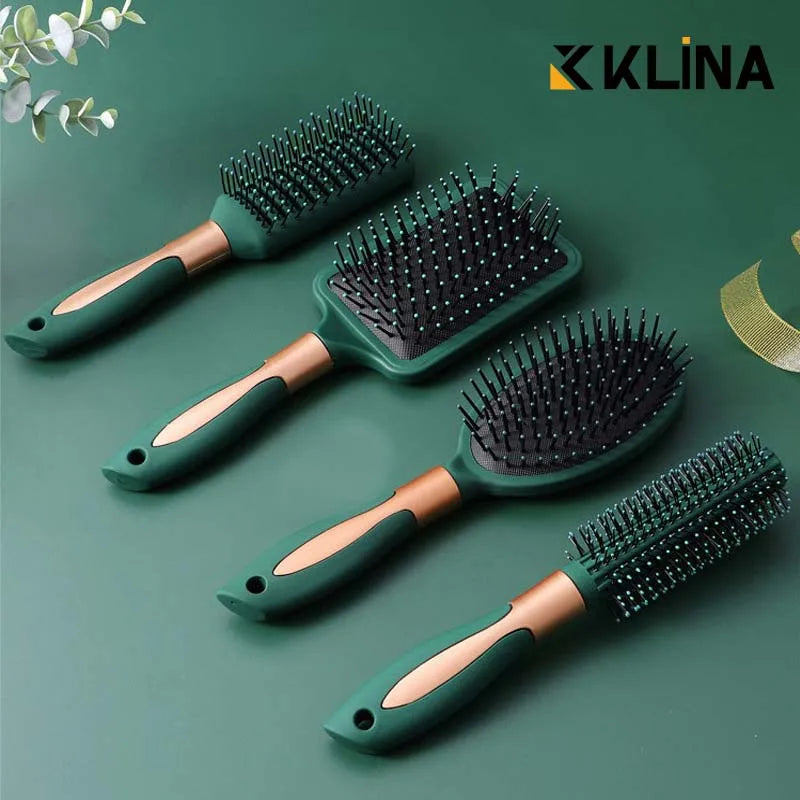 KLINA Hair Massage Air Cushion Comb Brush Scalp Hairbrush Detangle Anti Static Salon SPA Hairdressing Styling Tool Oval Round dylinoshop
