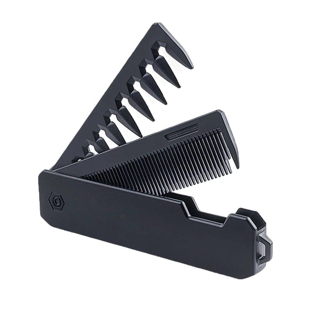 Mulitfunctional Folding Hair Comb Wide Tooth Oil Head Styling Beard Comb Hair Clipper Combs 1/2/3 In1 Portable Hairdressing Comb dylinoshop
