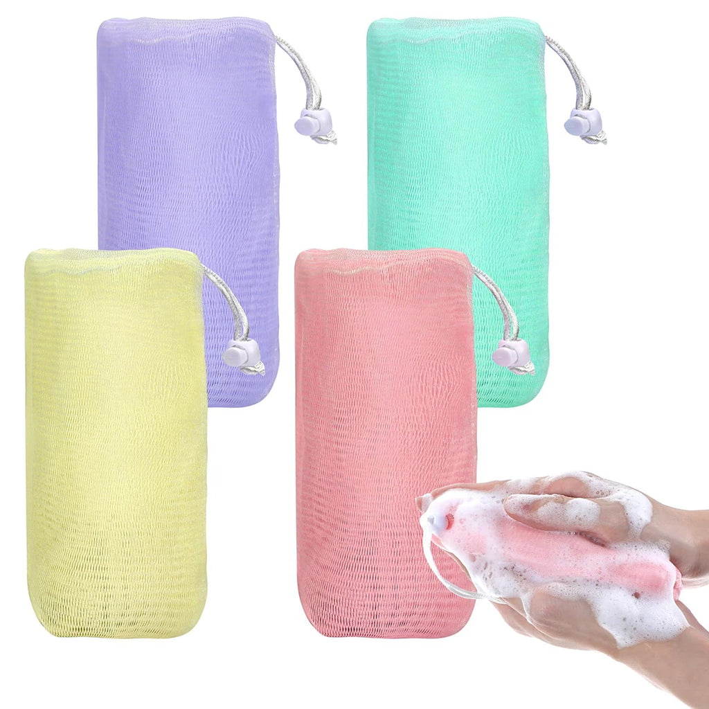 Soap Mesh Pouch Bags For Cleansing Foaming For Handmade Soap Body Wash And Facial Cleansers Soft And Efficient Exfoliation