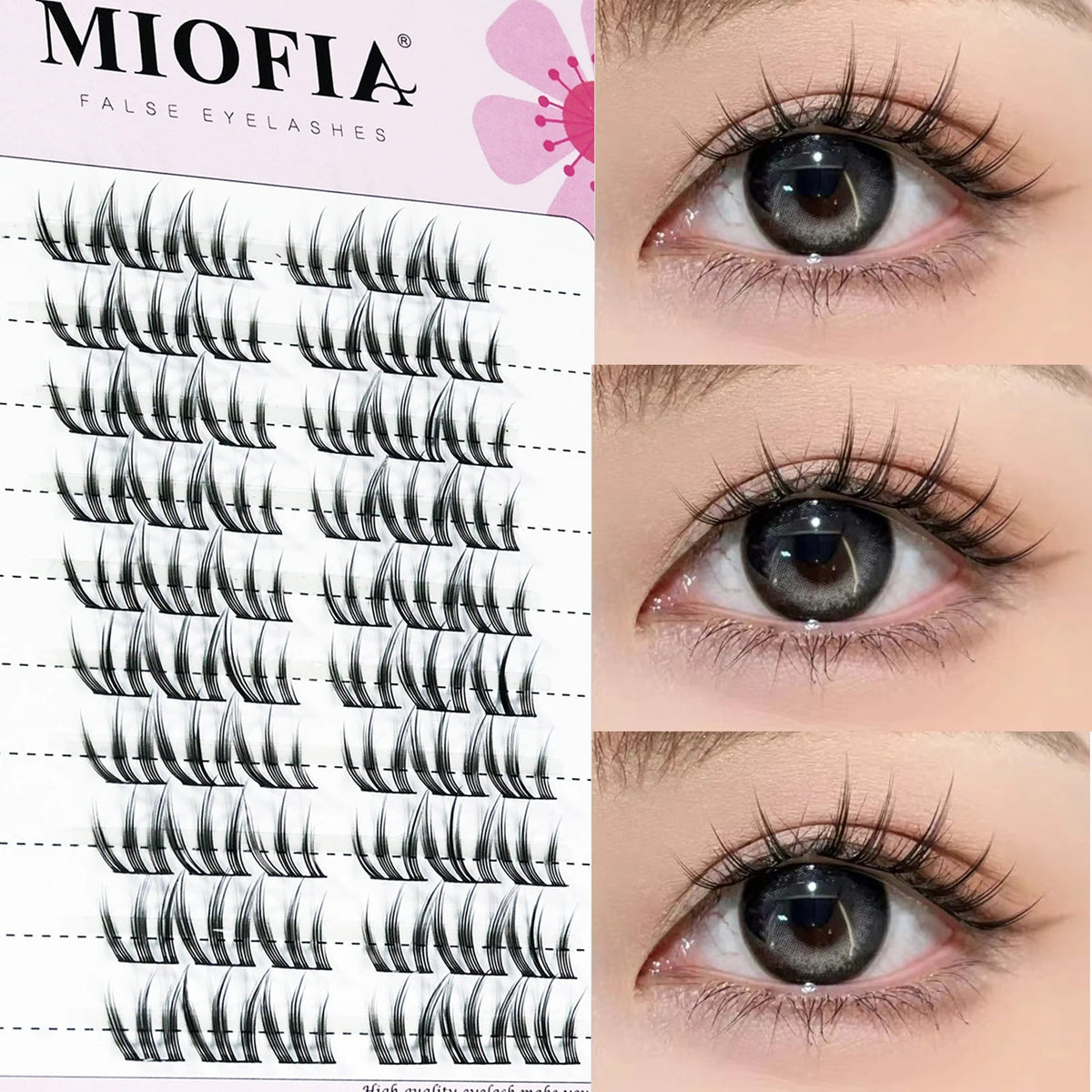 MIOFIA 90-Bundle Individual Cluster Lash Extensions dylinoshop