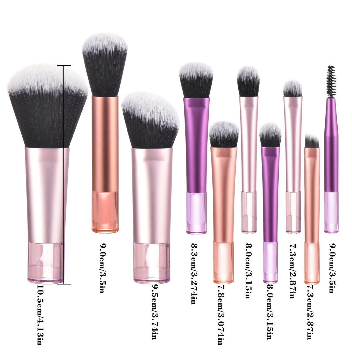 Mini Travel Makeup Brush Set – Portable Palm Brushes dylinoshop