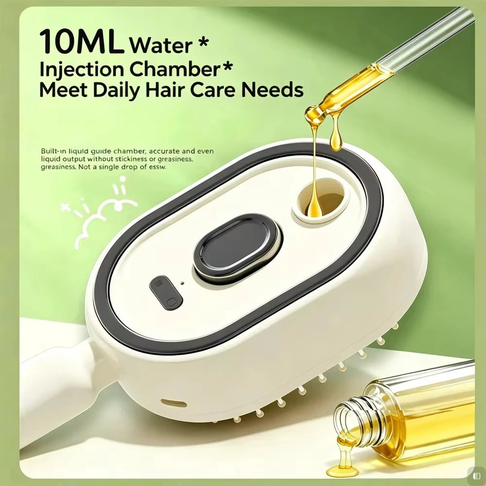 3-in-1 Electric Spray Scalp Massage Comb with Essential Oil Mist