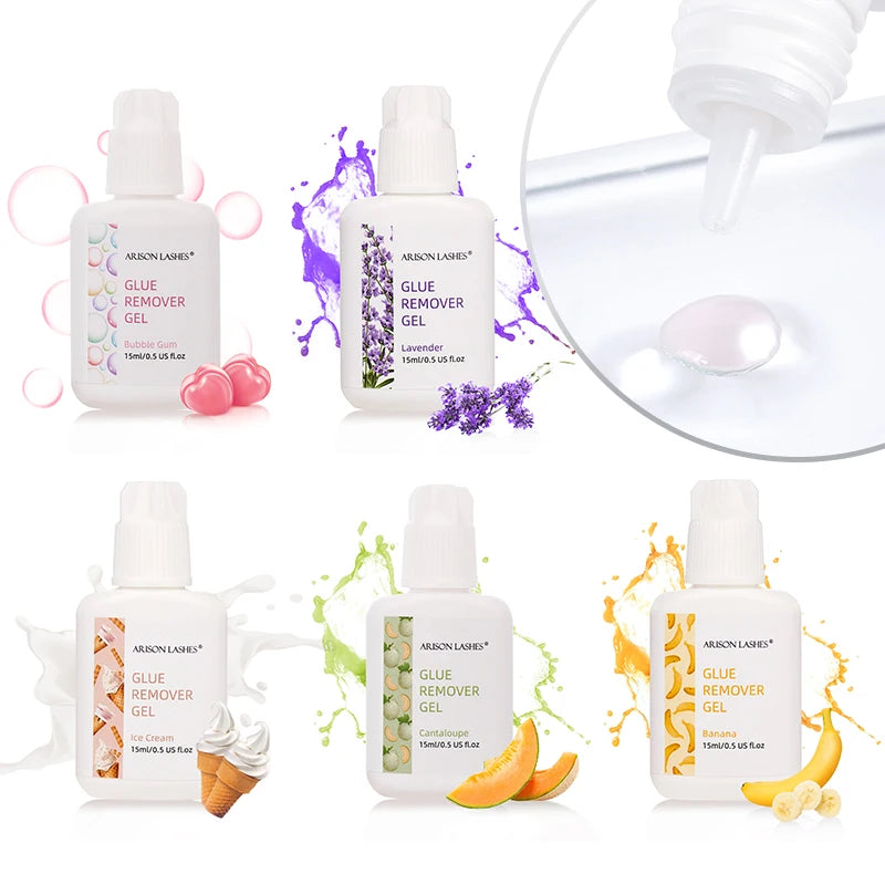 ARISON 15ml Eyelash Glue Remover Gel Efficient Fast Quickly Remove Glue Removes Makeup Cleanly High Quality