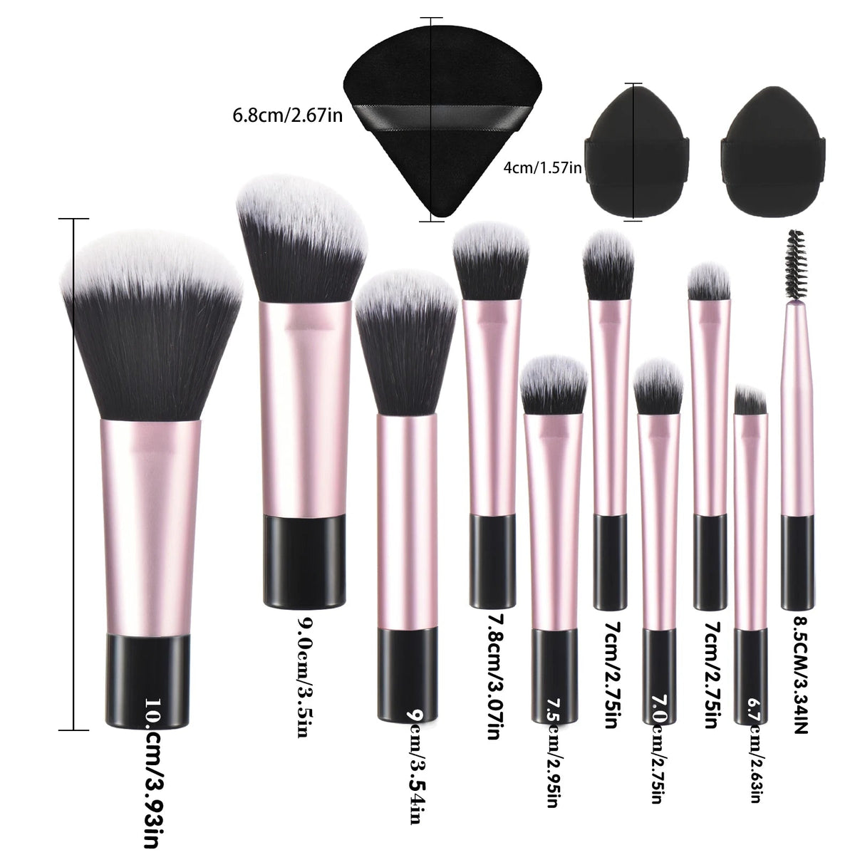 Mini Travel Makeup Brush Set – Portable Palm Brushes dylinoshop