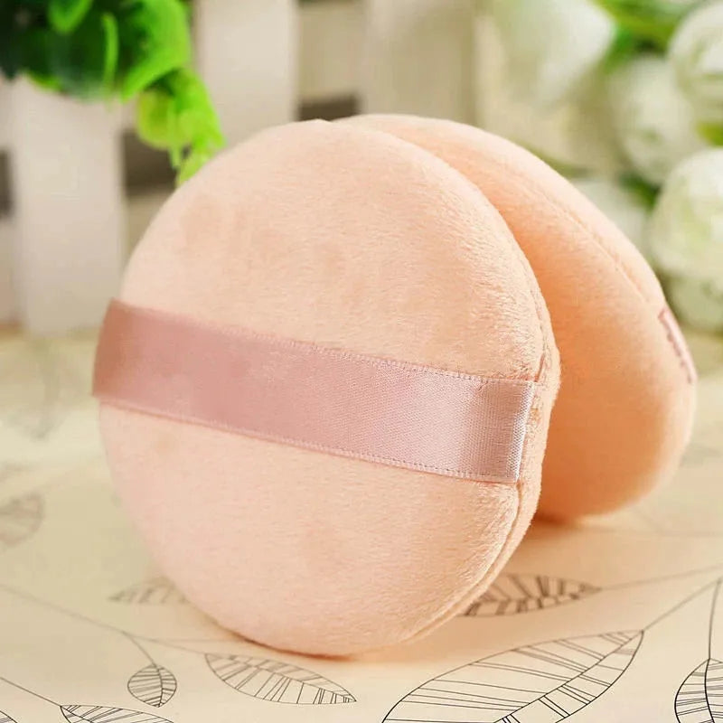5-40pcs Round Facial Powder Foundation Puff ,Portable Soft Cosmetic Puff For Makeup Application, Beauty Tool Essential Make Up