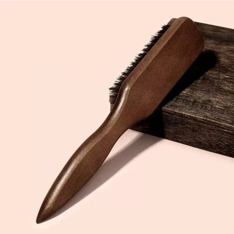 Brown Pointed-Tail Bristle Comb - Unisex, Smooth & Anti-Static, No Tangles No Hair Damage, Home Use dylinoshop