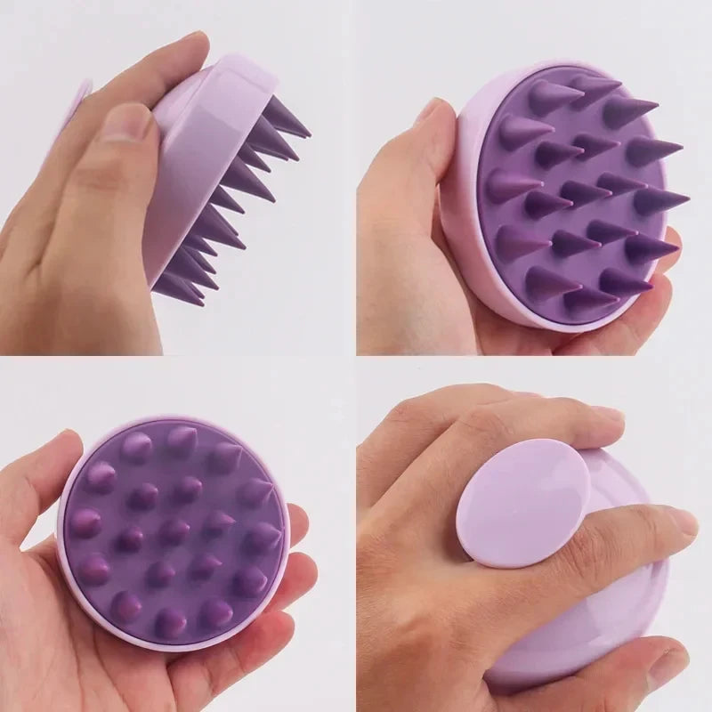 Soft Silicone Scalp Massage Brush Anti-slip Hair Washing Comb Shower Body Massage Tool dylinoshop
