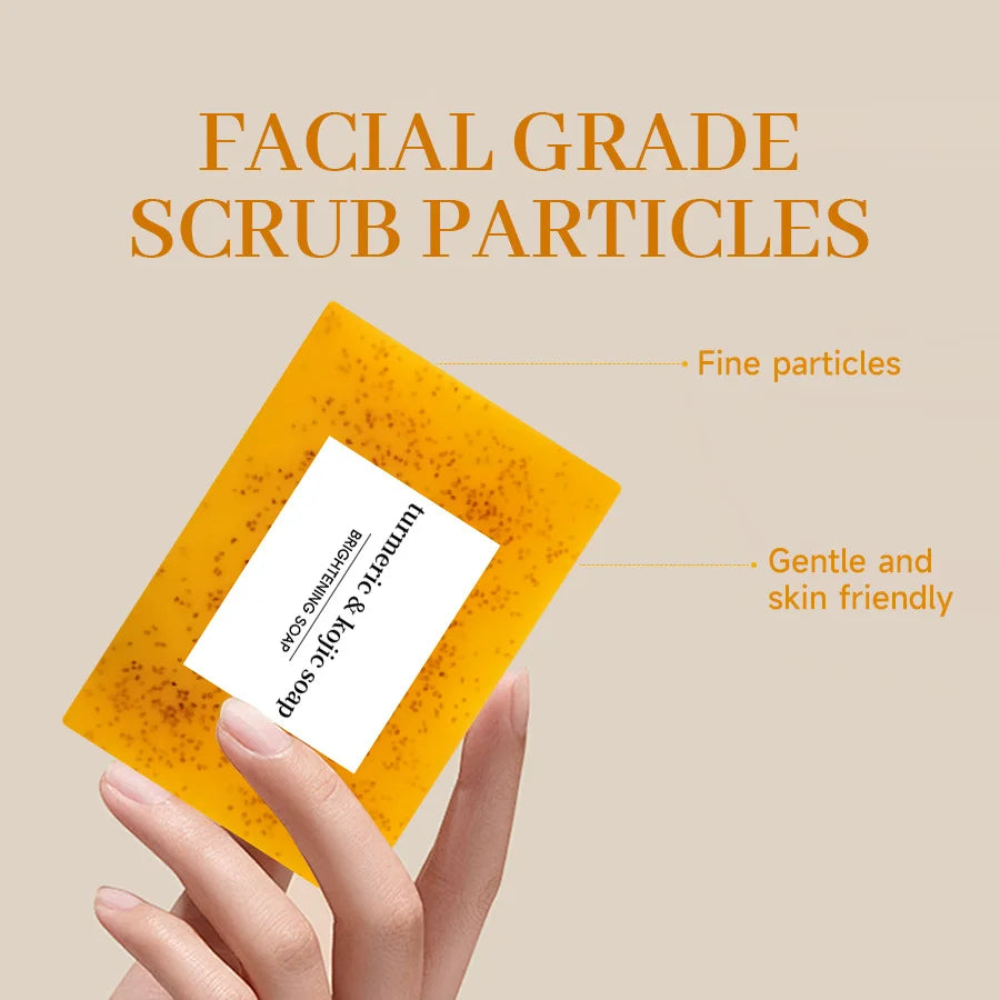 Popular Turmeric Handcrafted Essential Oil Soap, Ginger-Flavored Curcumin Soap, Cleansing & Bathing Soap.