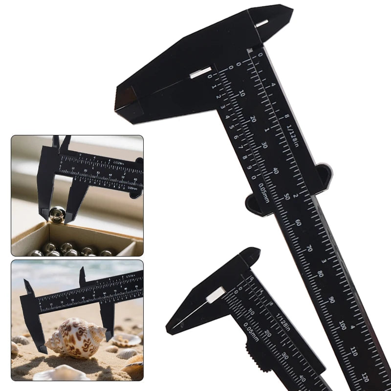 80/150mm Portable Plastic Eyebrow Measuring Vernier Caliper Tattoo Microblading Caliper Ruler Permanent Makeup Measurement Tools