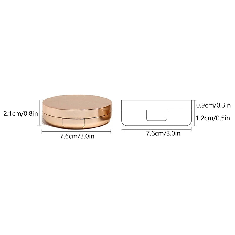Portable Empty Air Cushion Puff Box With Powder Sponge Mirror Portable Cosmetic Makeup Case Container For BB Cream Foundation