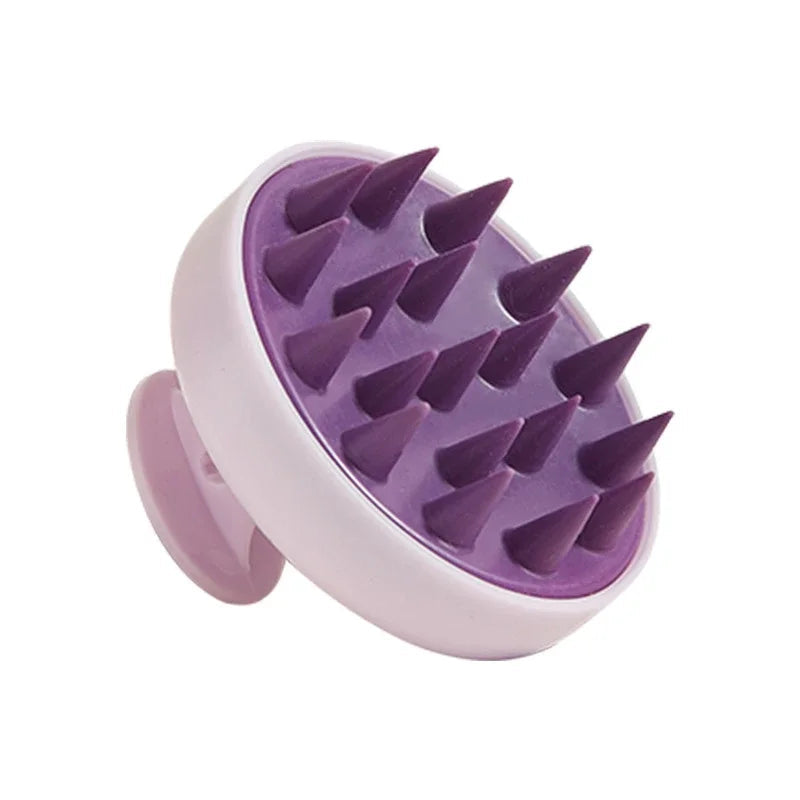 Silicone Shampoo Brush Head Scalp Massage Comb Clean The Scalp Thoroughly Body Massage Brush Bath Brush Salon Hairdressing Tool dylinoshop