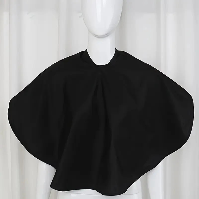 Black Short Square Hairdressing Cape – Professional Salon Barber Hair Cutting Wrap & Dyeing Tool dylinoshop