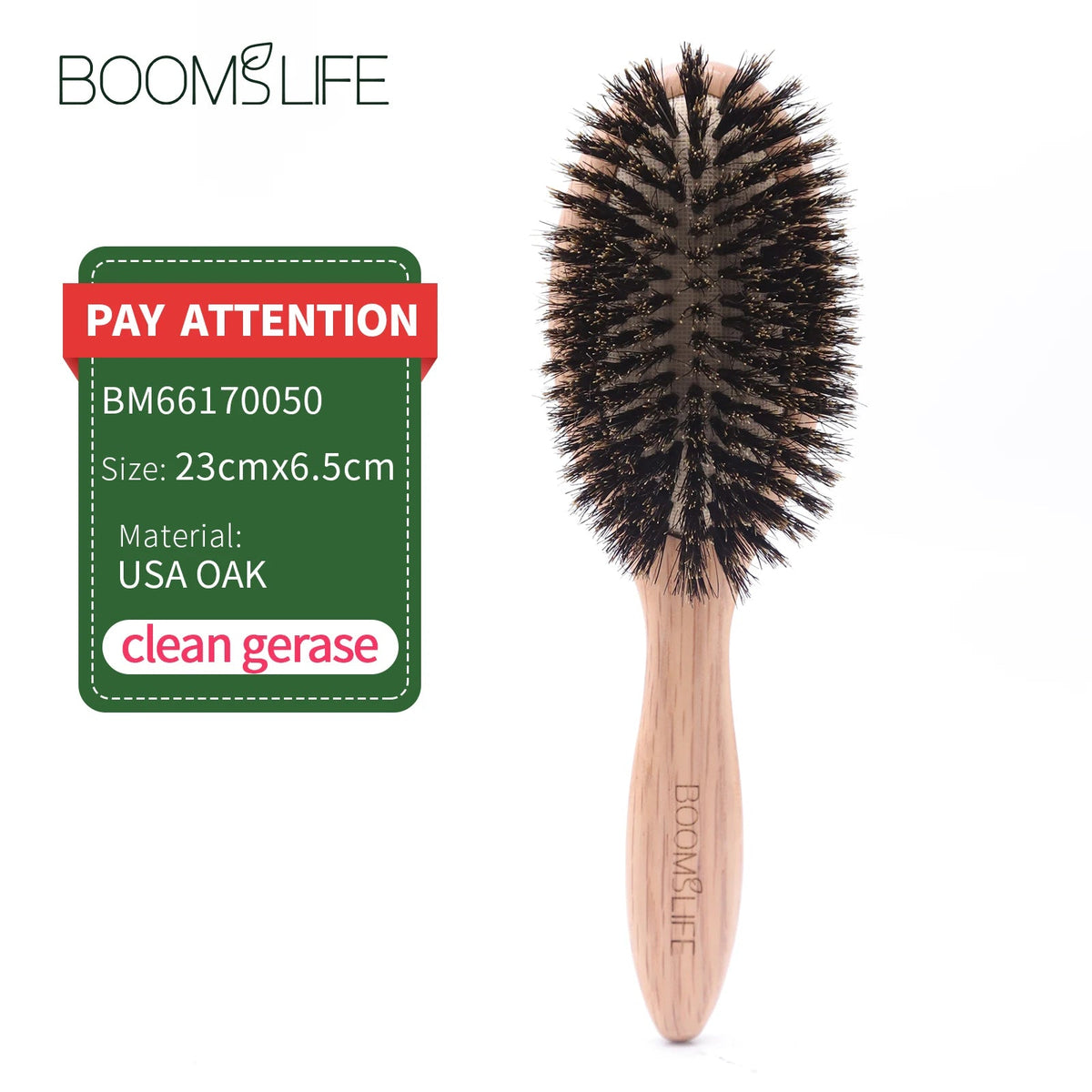 BOOMSLIFE Boar Bristle Hair Brush Women Combs for Hair Wood HairBrush Detangle Straightener Brush Hair Comb Barber Accessories dylinoshop