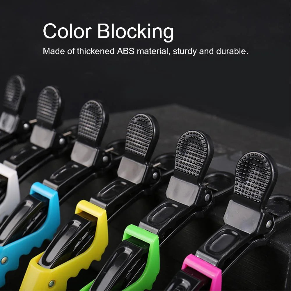 9PCS Alligator Clips and Steel Pins Pointed Tail Picking Comb Heat-resistant Anti-static Supplies Professional Hairdressing dylinoshop