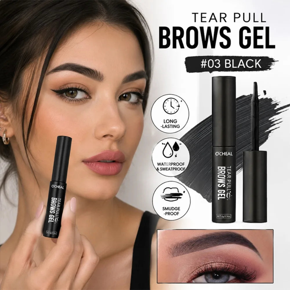 1/3pc Tattoo Peel Off Eyebrow Gel Tint, Semi Permanent Brow Tint, Waterproof, Transfer-proof,For Fuller & Defined Brows, Makeup