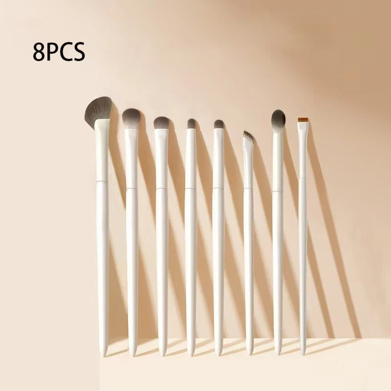 Natural Eye Makeup Brush Set – Soft Synthetic Eyeshadow & Eyeliner Brushes dylinoshop